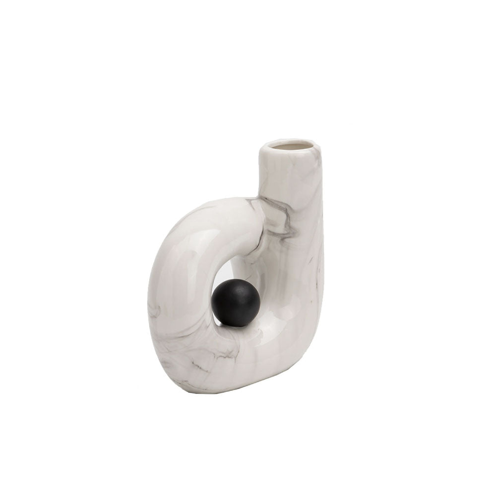 Base decorativa Poppy - Blanco y Negro - Tugow