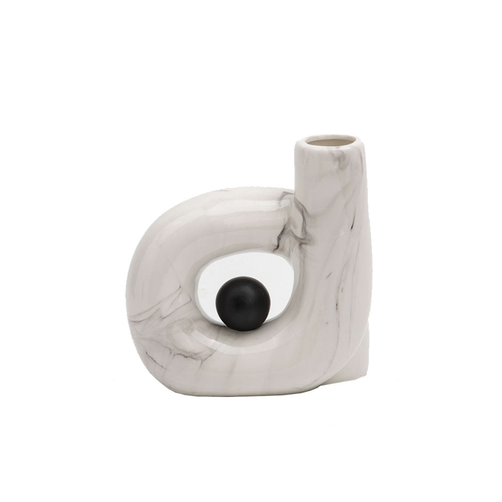 Base decorativa Poppy - Blanco y Negro - Tugow
