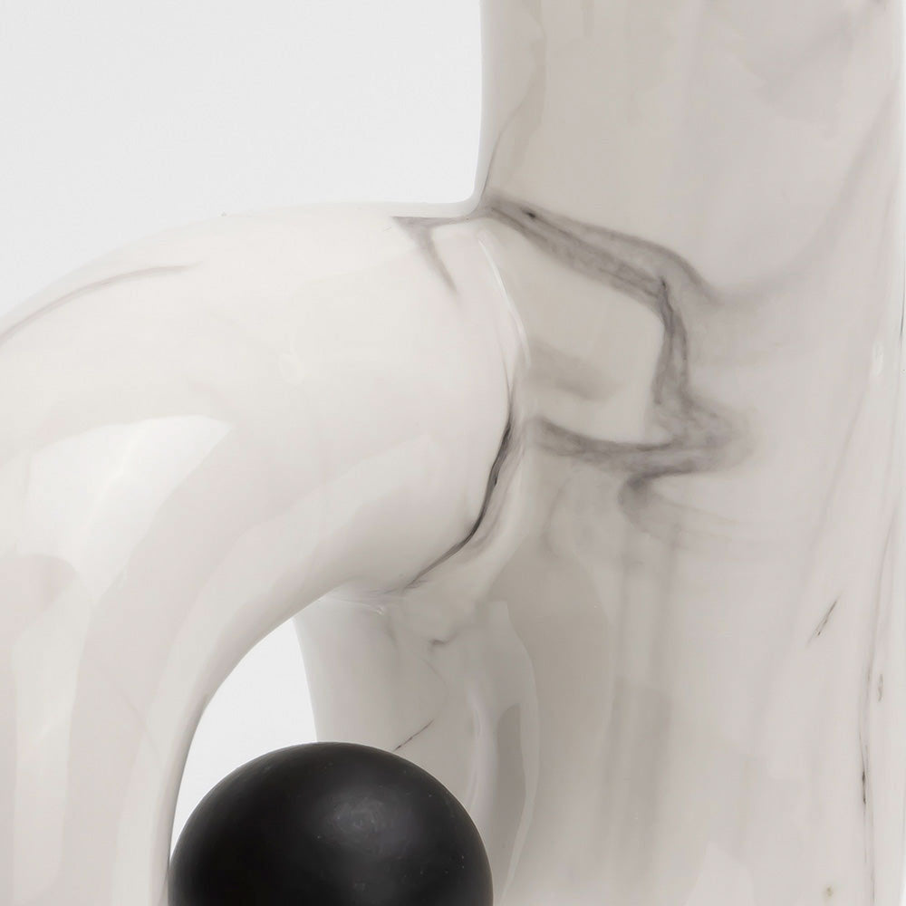 Base decorativa Poppy - Blanco y Negro - Tugow