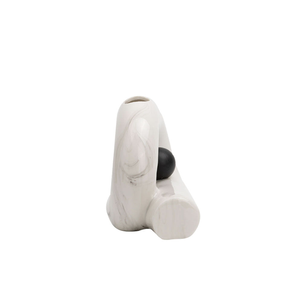 Base decorativa Rayne - Blanco y Negro - Tugow