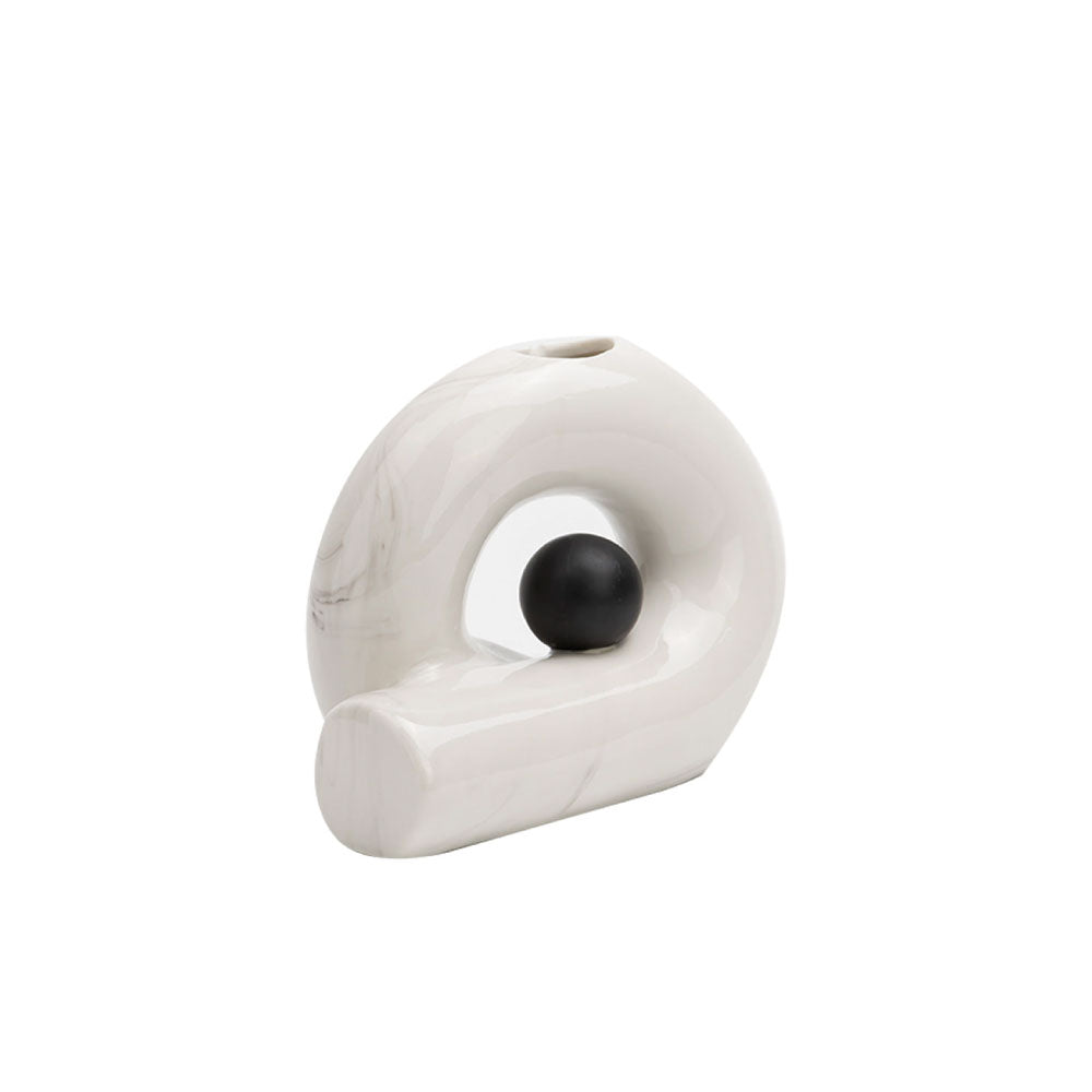 Base decorativa Rayne - Blanco y Negro - Tugow