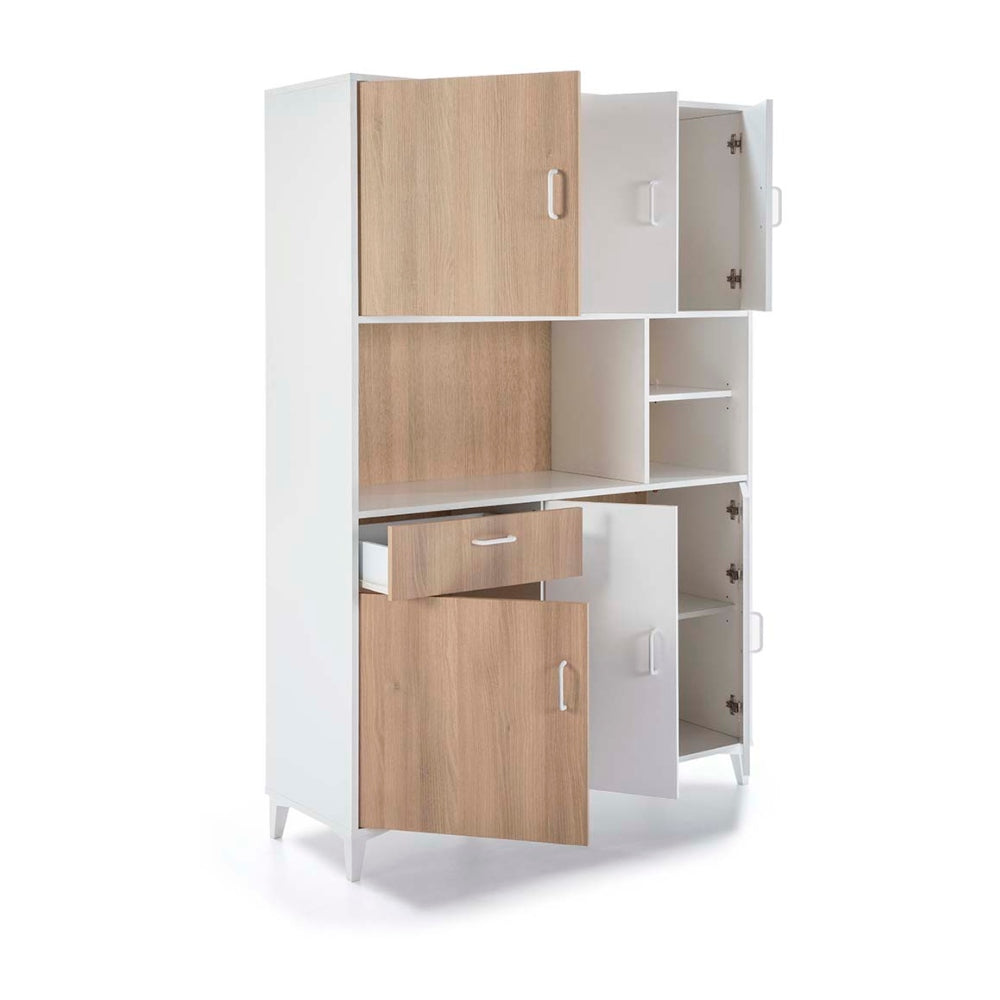 Alacena Debra - Color Madera y Blanco - Tugow