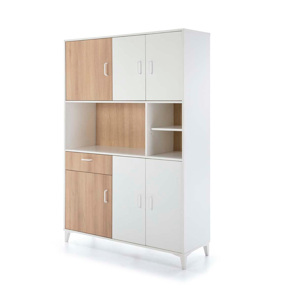 Alacena Debra - Color Madera y Blanco - Tugow