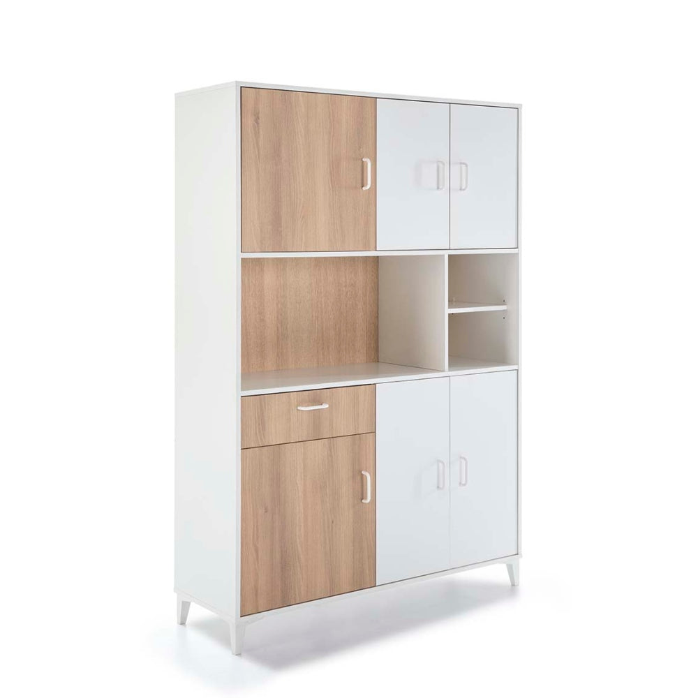 Alacena Debra - Color Madera y Blanco - Tugow