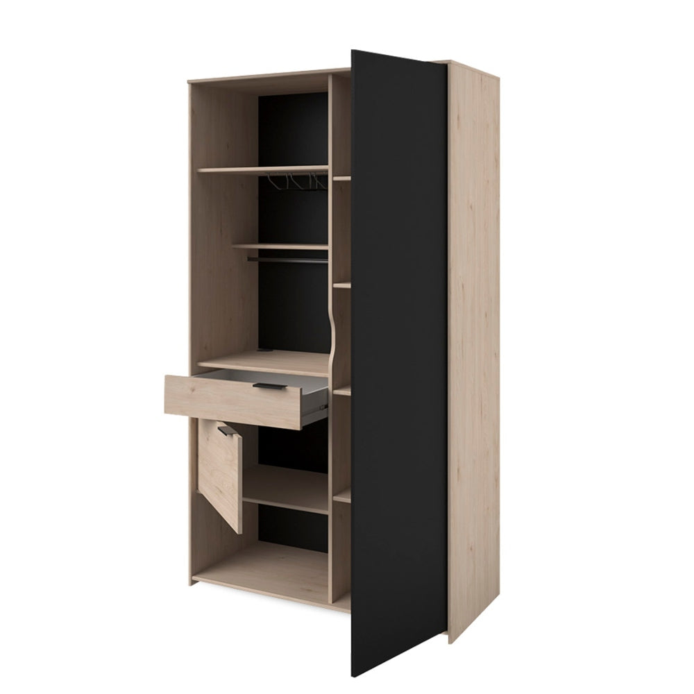 Alacena Kilian - Color Madera y Negro - Tugow