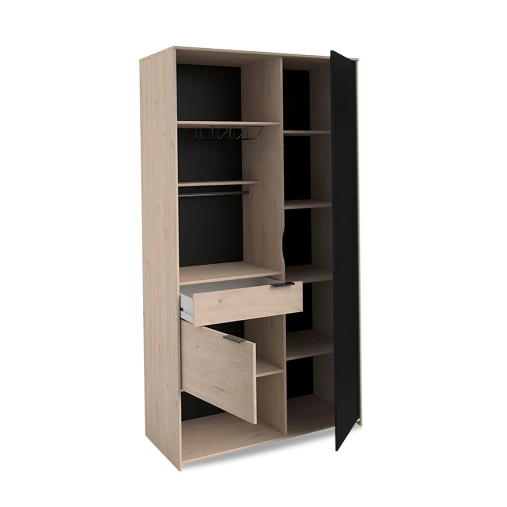Alacena Kilian - Color Madera y Negro - Tugow