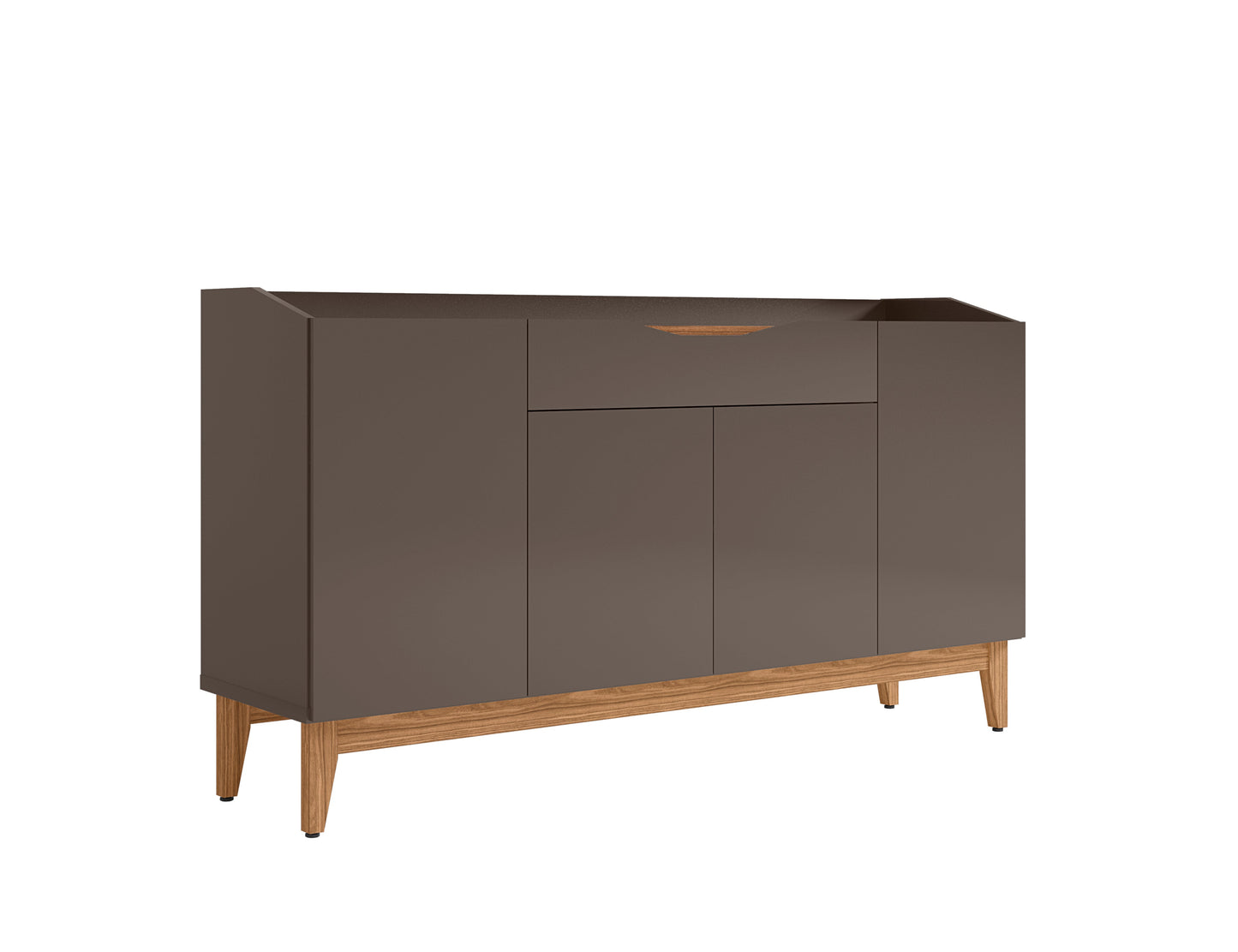Credenza Matisse - Gris y Nogal - Tugow