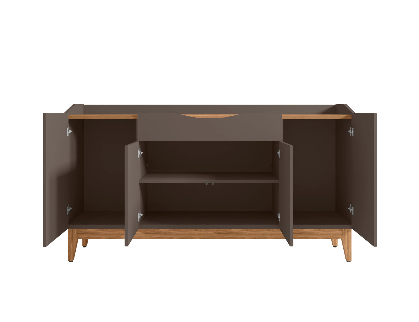 Credenza Matisse - Gris y Nogal - Tugow