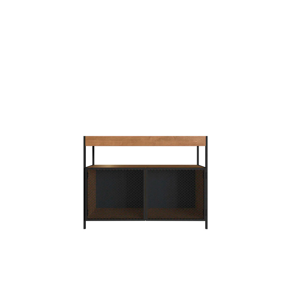 Buffete Bar Chakan - Negro y Color Madera - Tugow