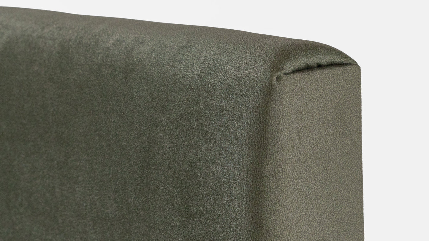 Panel Para Cabecera Modular Lunaria - Tela Tipo Gamuzado Verde Olivo