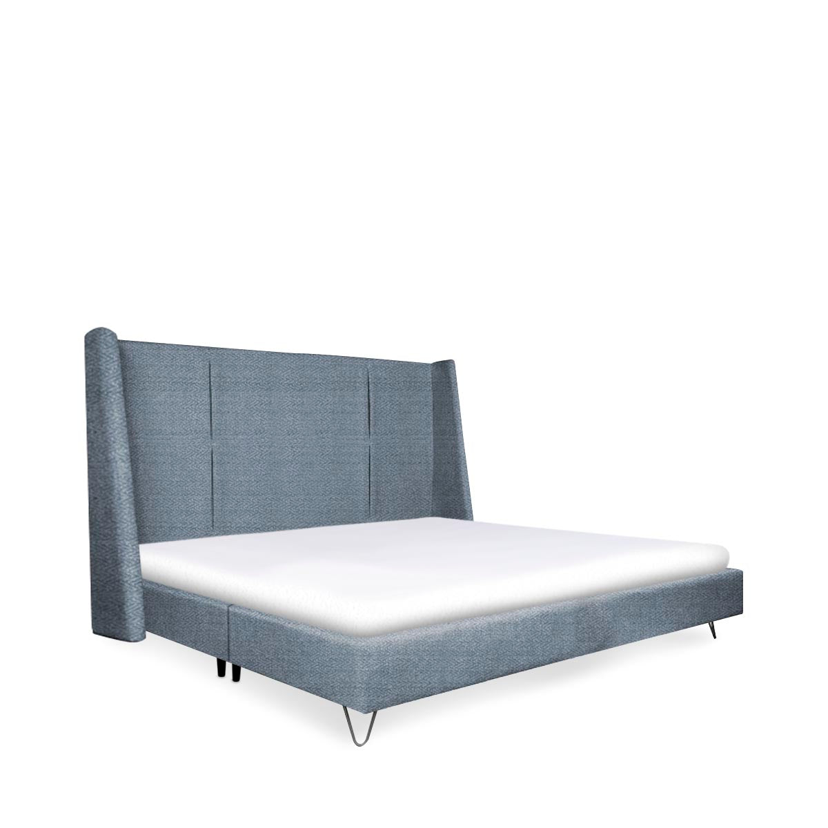 Cama matrimonial Hampton - Azul - Tu Gow