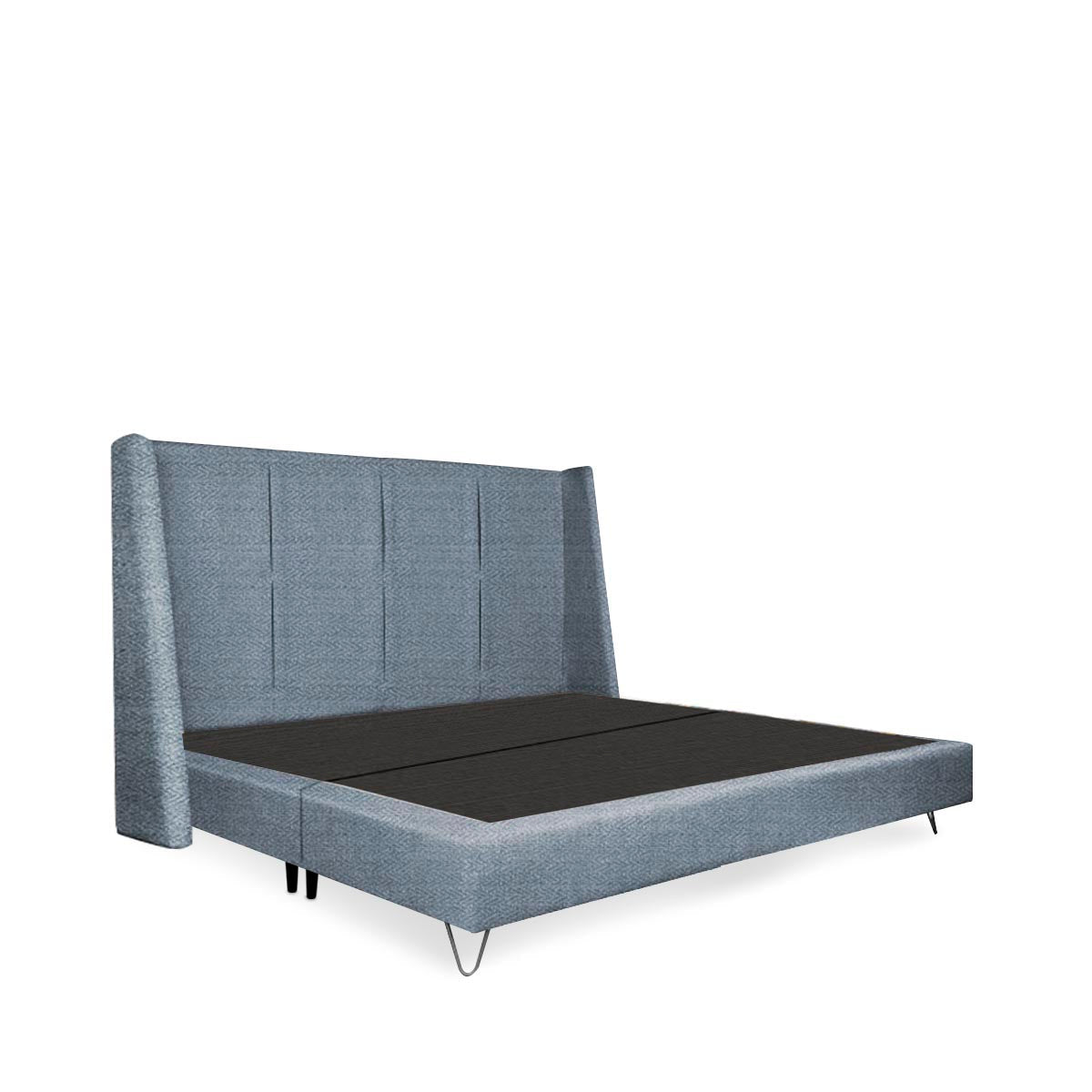 Cama queen Hampton - Azul - Tu Gow