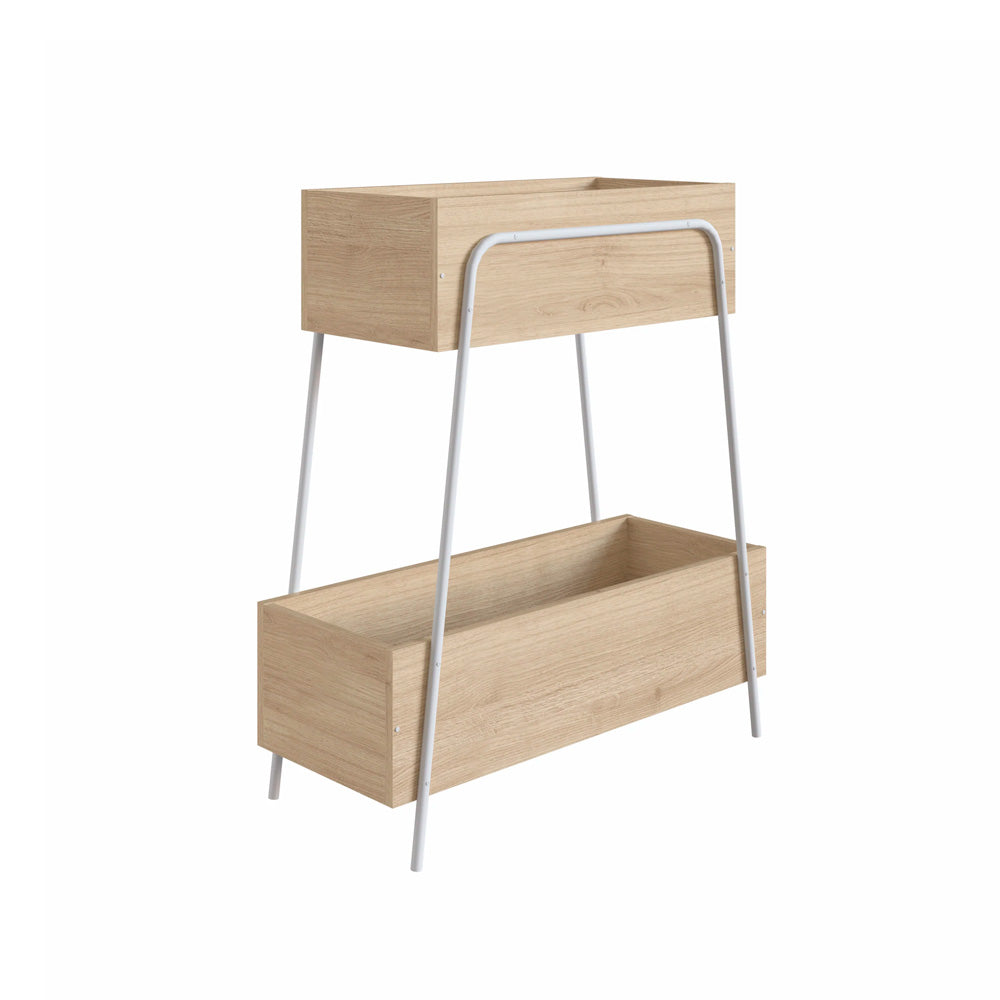 Organizador Chantou - Blanco y Color Madera - Tugow