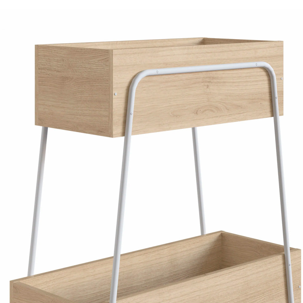 Organizador Chantou - Blanco y Color Madera - Tugow