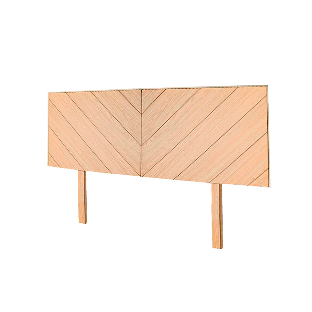 Cabecera Chevron individual/matrimonial - Color Madera - Tugow
