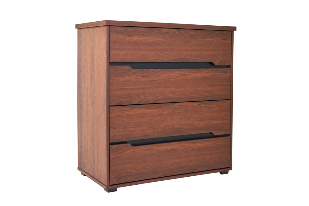 Cómoda Cajonera de 4 cajones Ebba - Nogal - Tugow