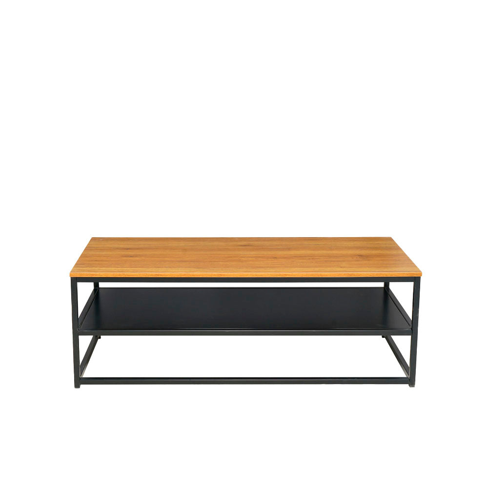 Mesa de Centro rectangular Creta - Negro y Madera - Tugow
