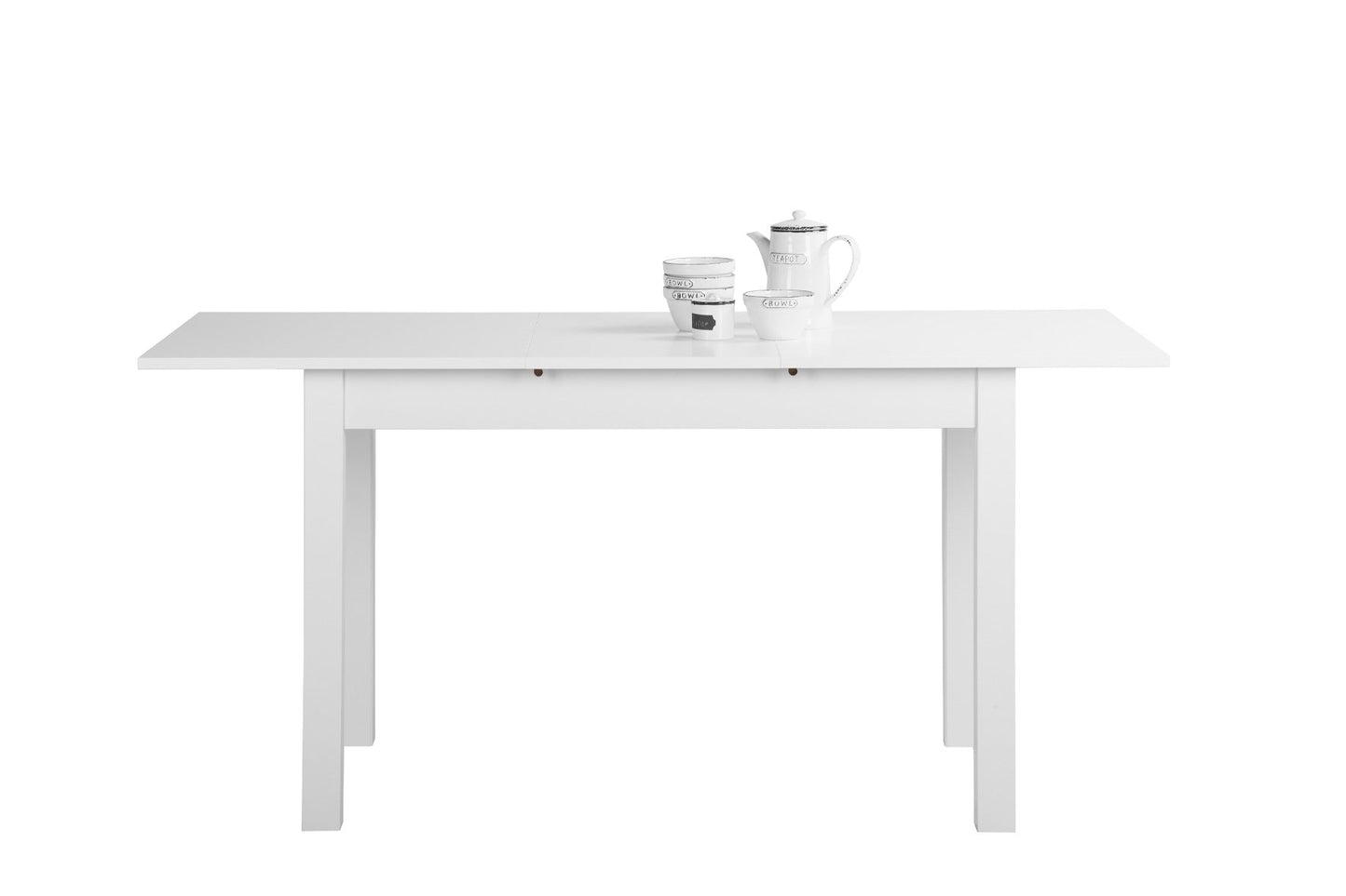 Mesa de comedor extensible Clio - Blanco - Tugow