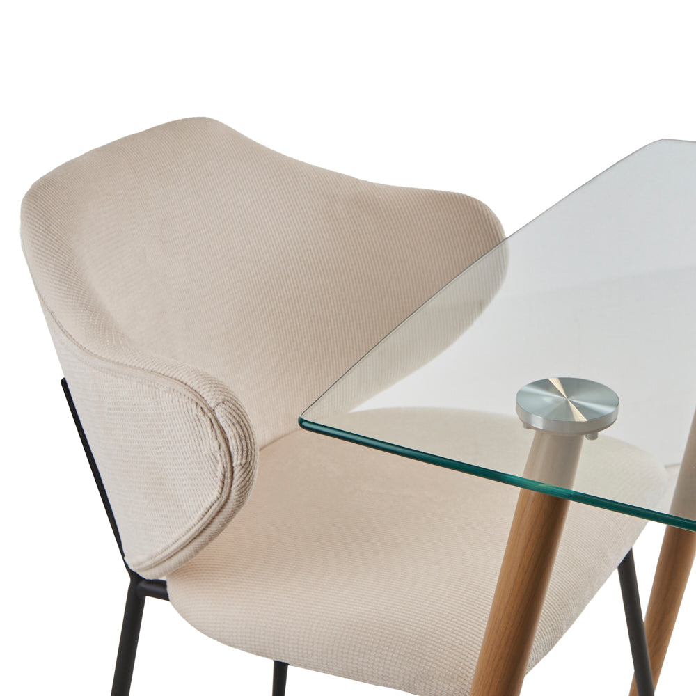 Mesa Dortmund Con 4 Sillas Suanna Beige - Tugow