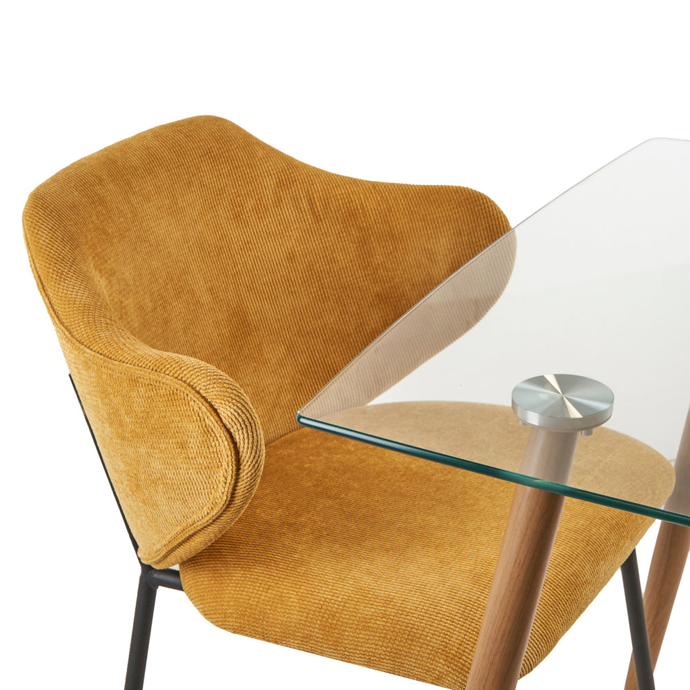 Mesa Dortmund con 4 Sillas Suanna Mostaza - Tugow