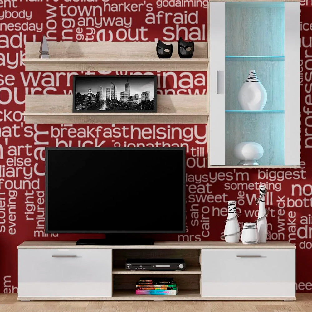 Mueble para tv Dushka - Blanco - Tugow