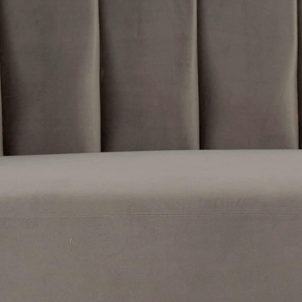 Sillón terciopelo Enzo - Gris Oscuro - Tugow