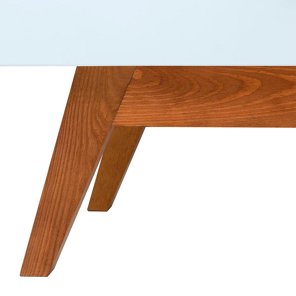 Mueble para tv Erikson - Color Nogal y Blanco - Tugow