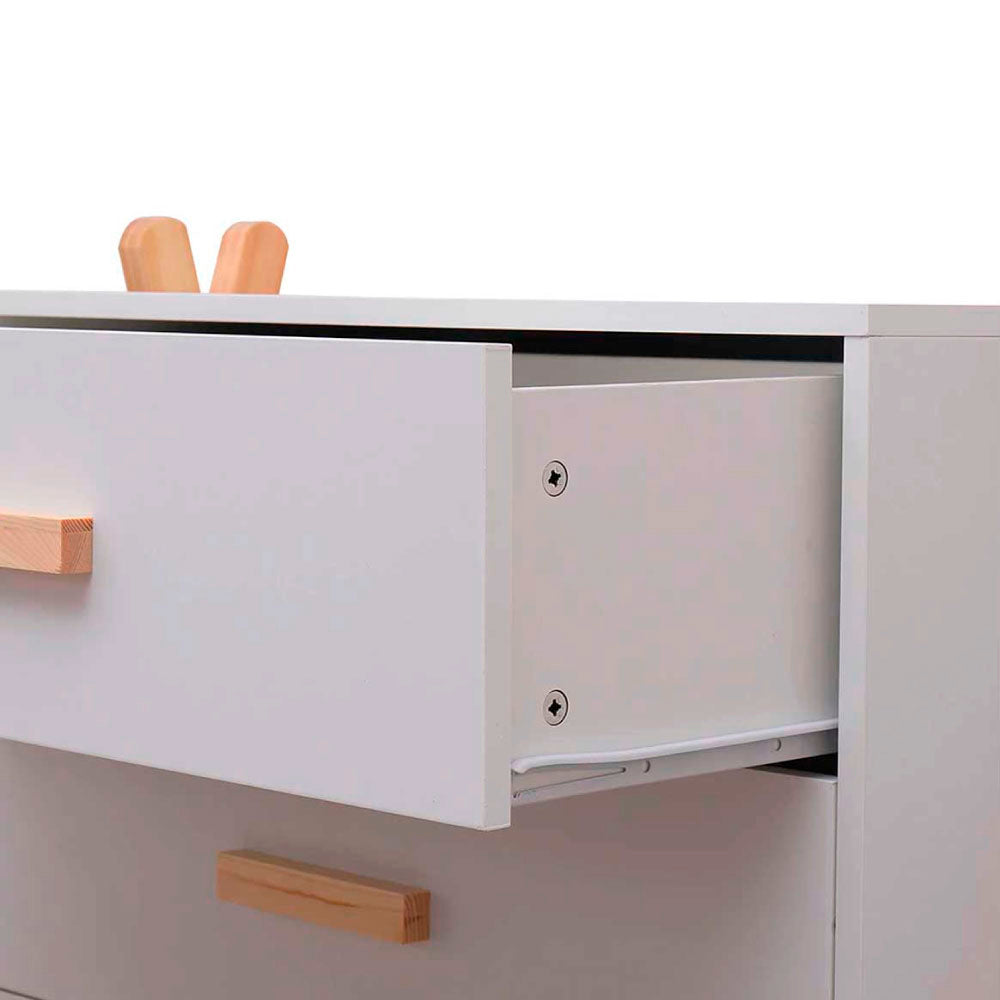 Escritorio infantil Estocolmo - Blanco y Madera - Tugow