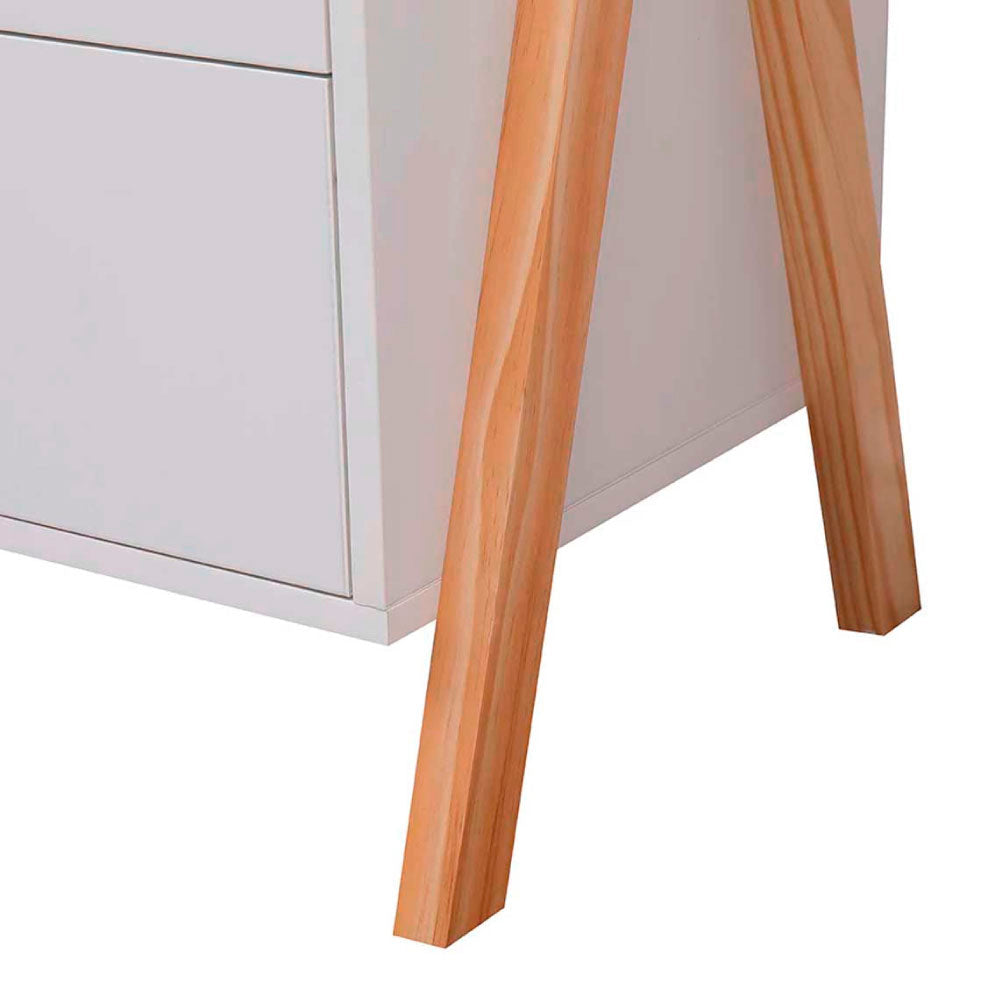 Escritorio infantil Estocolmo - Blanco y Madera - Tugow