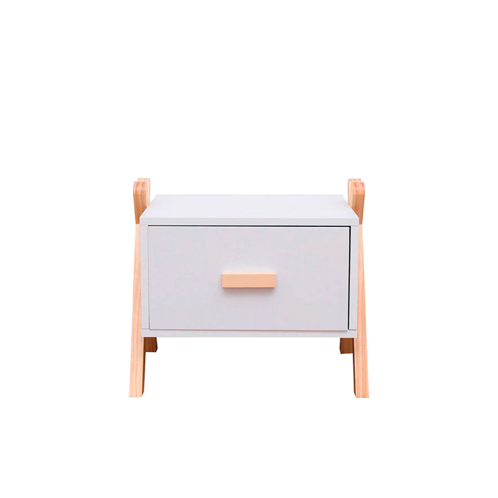 Buró infantil Estocolmo - Blanco y Madera - Tugow