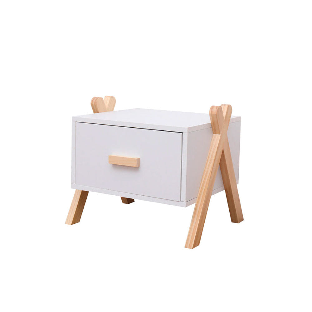 Buró infantil Estocolmo - Blanco y Madera - Tugow