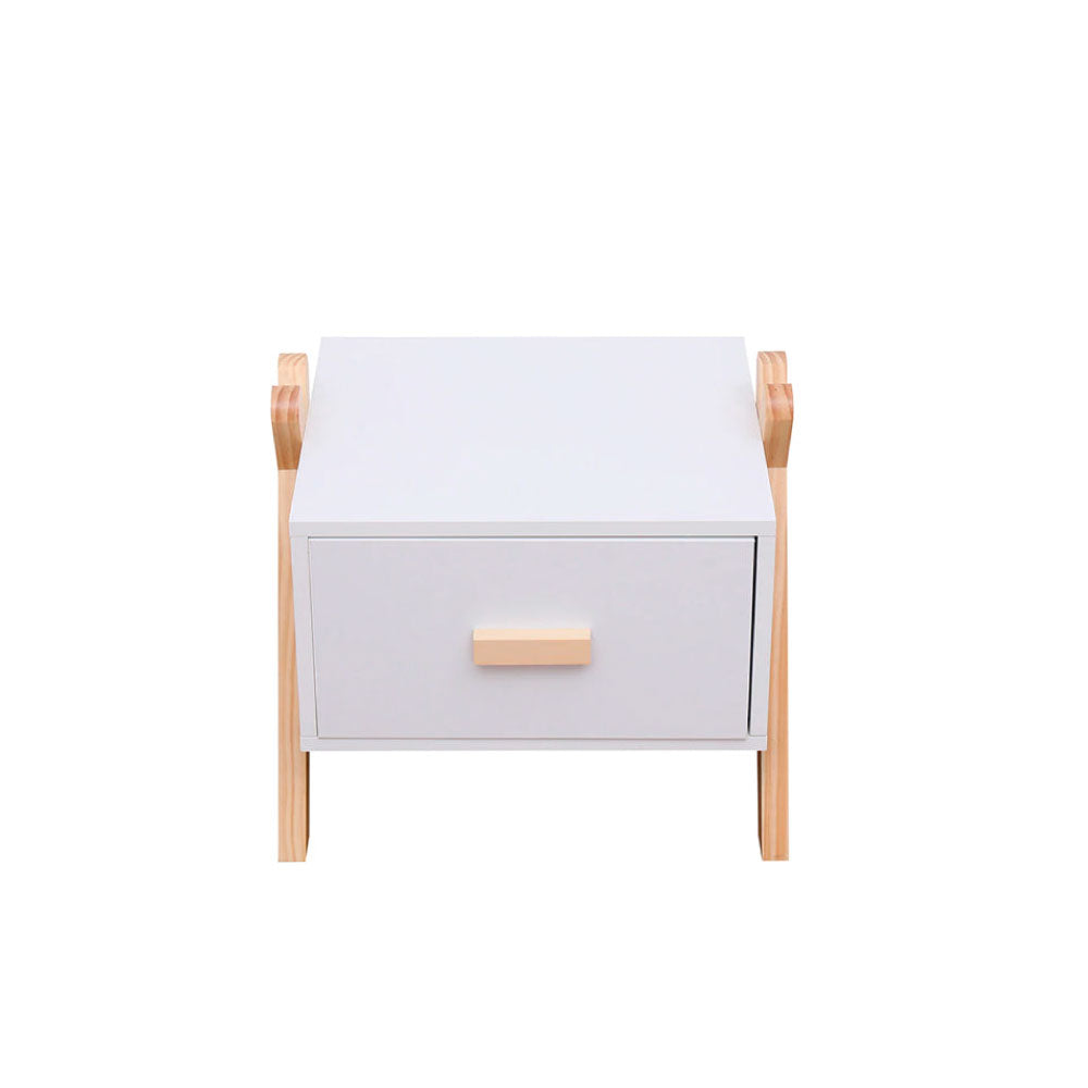 Buró infantil Estocolmo - Blanco y Madera - Tugow