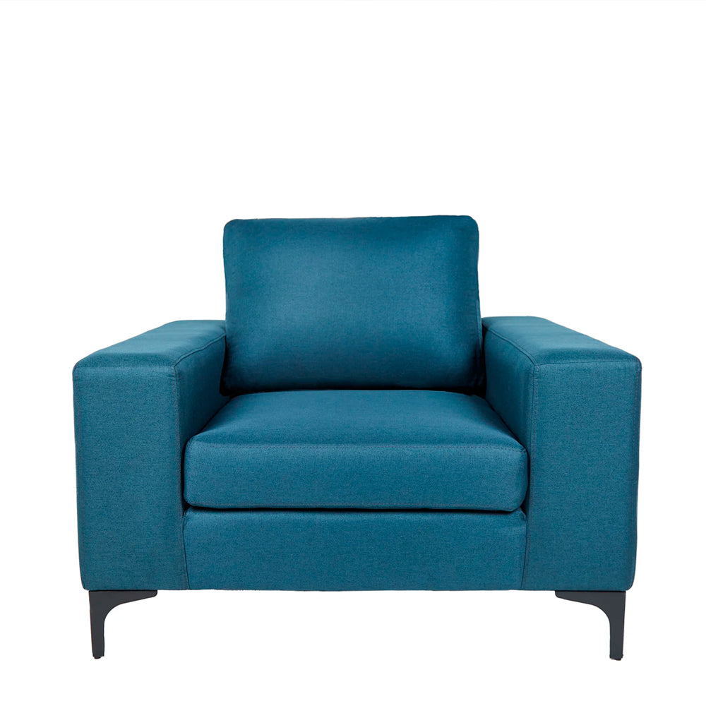 Sillón Etna - Azul Navy con patas negras - Tugow