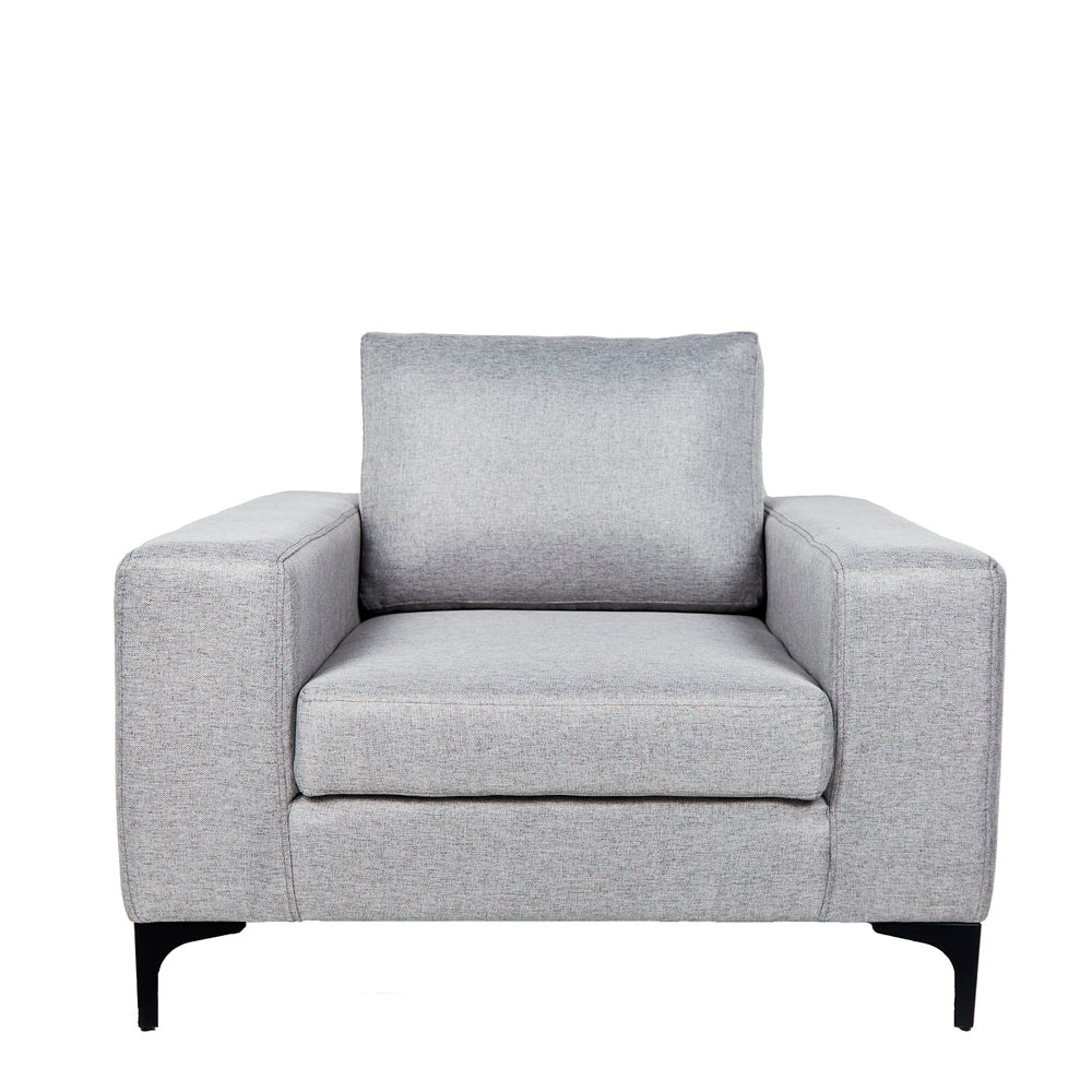 Sillón Etna - Gris Claro con patas negras - Tugow