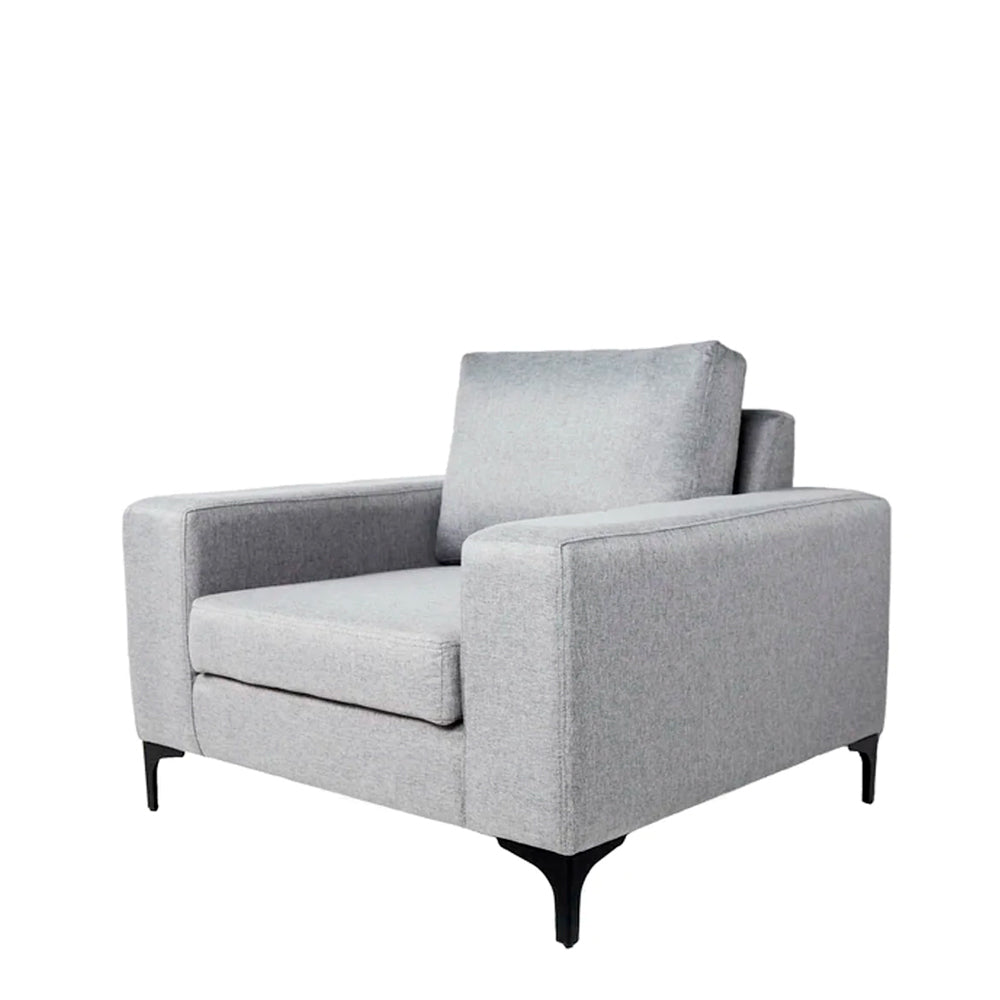 Sillón Etna - Gris Claro con patas negras - Tugow