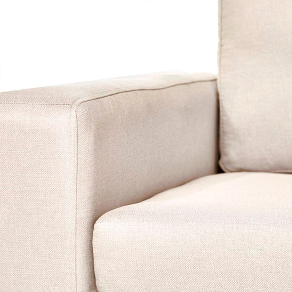 Sillón Etna - Alabastro con patas negras - Tugow