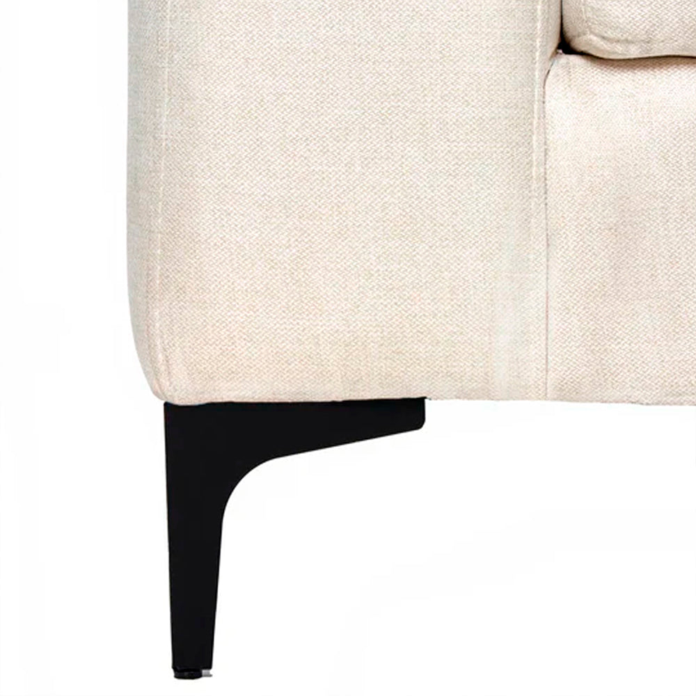 Sillón Etna - Alabastro con patas negras - Tugow