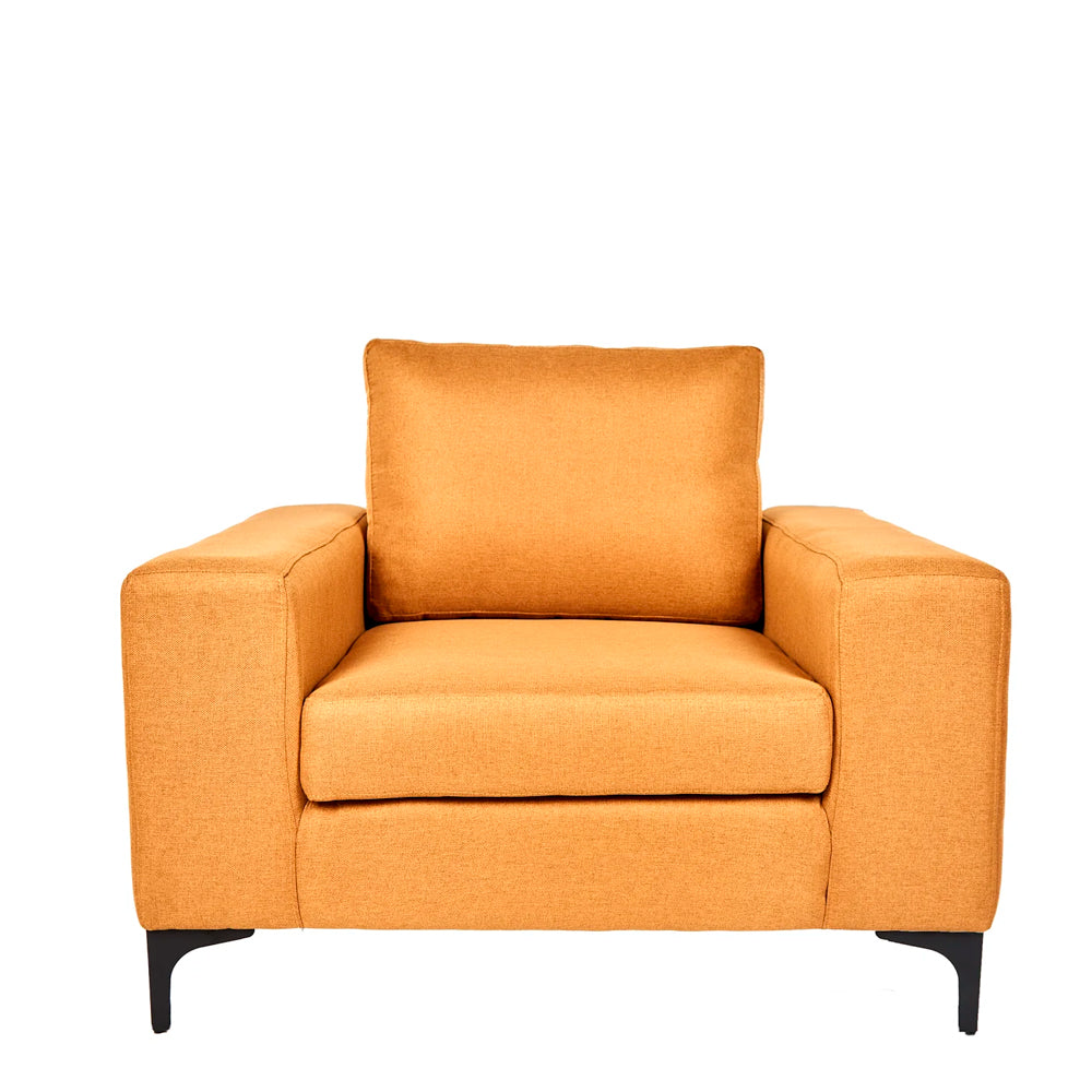 Sillón Etna - Mostaza con patas negras - Tugow