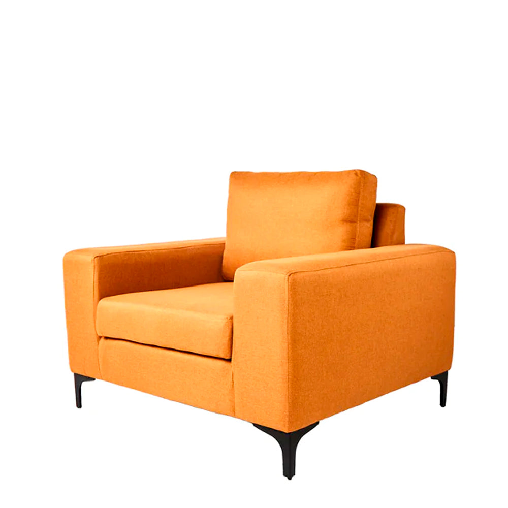 Sillón Etna - Mostaza con patas negras - Tugow