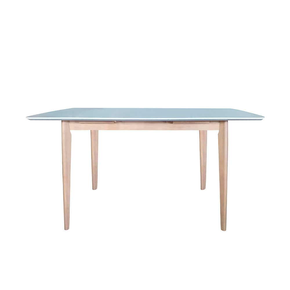 Comedor extensible Finlandia con 4 sillas - Blanco y Madera - Tugow