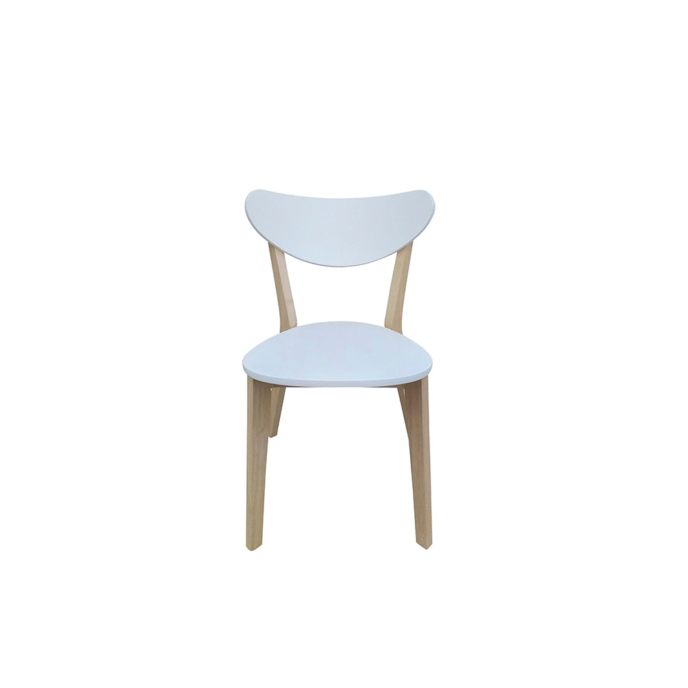Comedor extensible Finlandia con 4 sillas - Blanco y Madera - Tugow