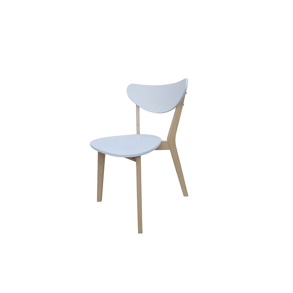 Comedor extensible Finlandia con 4 sillas - Blanco y Madera - Tugow