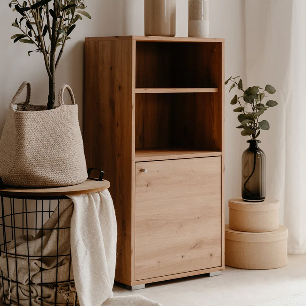 Aparador modular de repisa y puerta Flex - Roble - Tugow