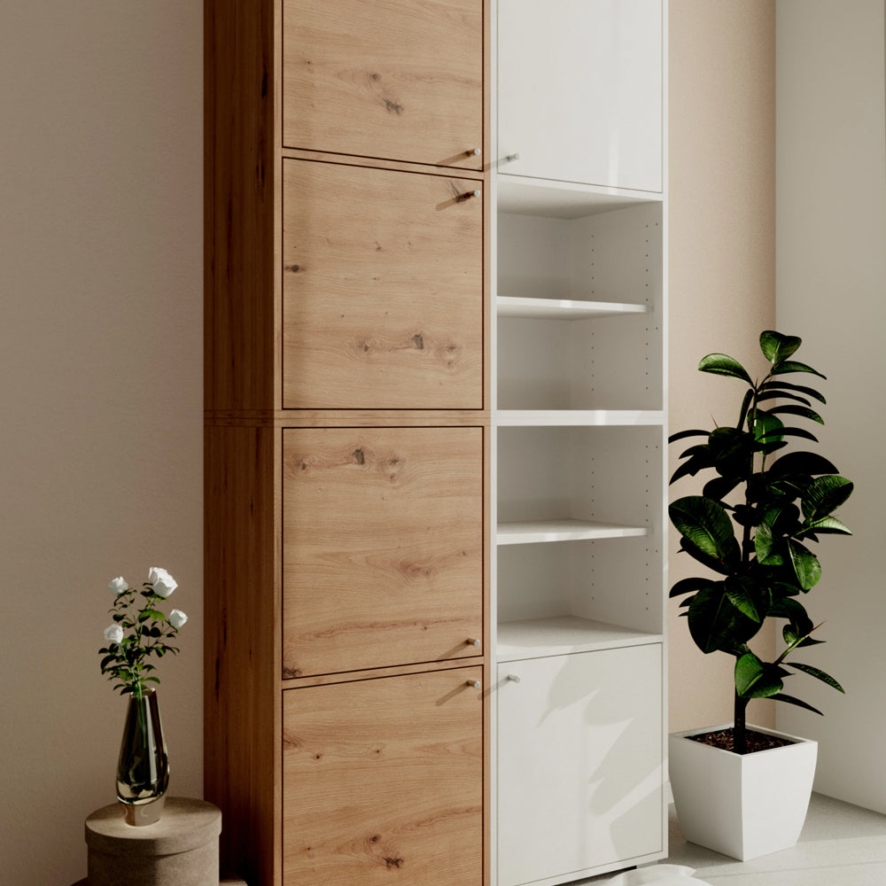 Aparador modular de repisa y cajón Flex - Blanco - Tugow