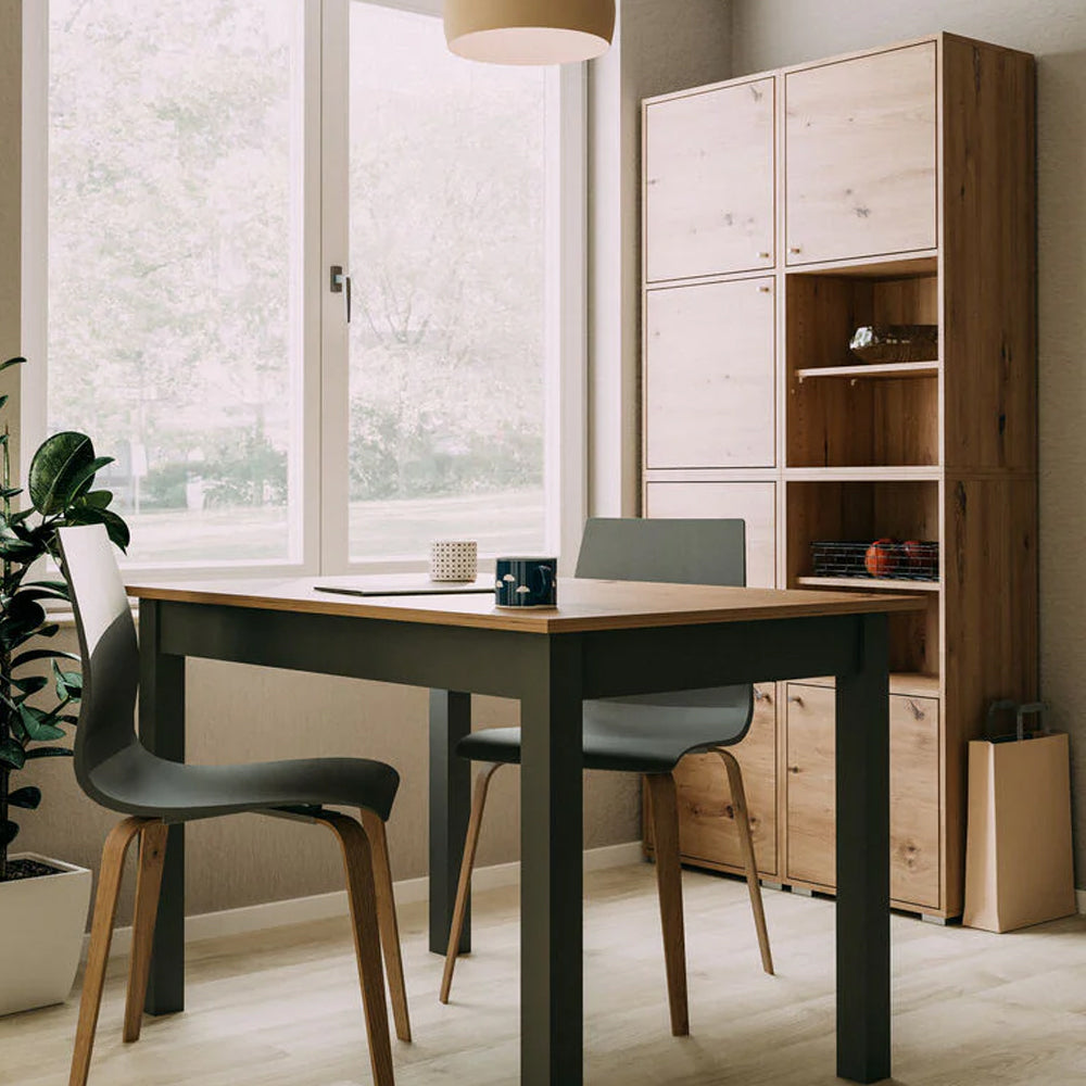 Aparador modular de repisa y puerta Flex - Roble - Tugow