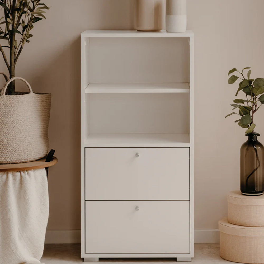 Aparador modular de repisa y cajón Flex - Blanco - Tugow