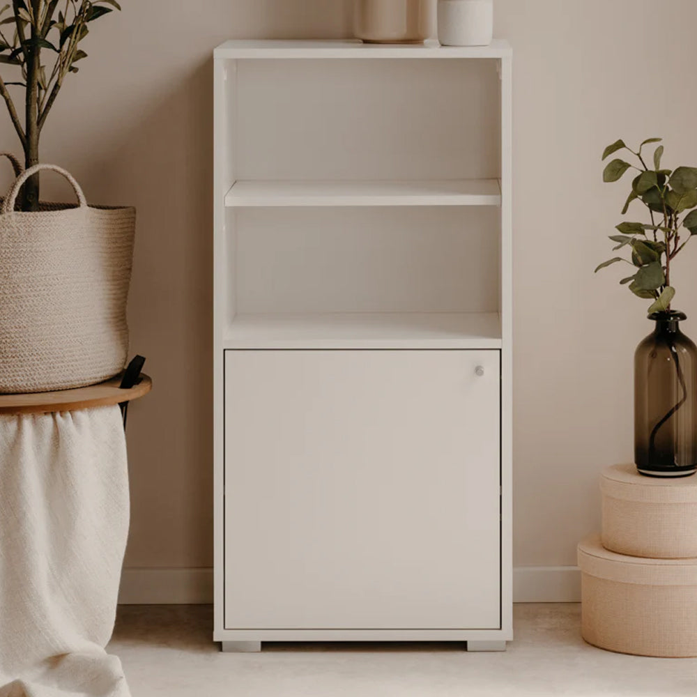 Aparador modular de repisa y puerta Flex - Blanco - Tugow