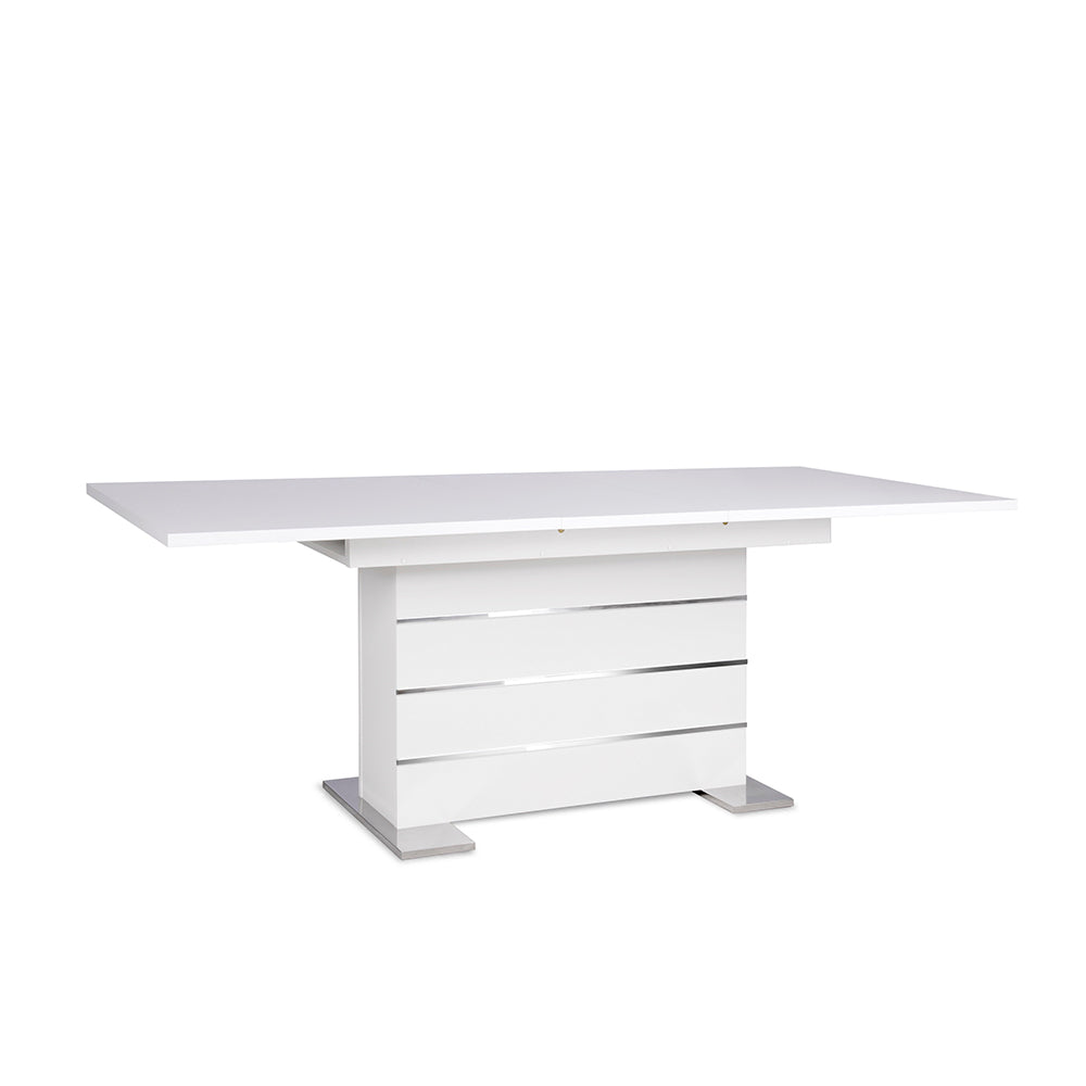 Mesa de comedor extensible Genova - Blanco - Tugow