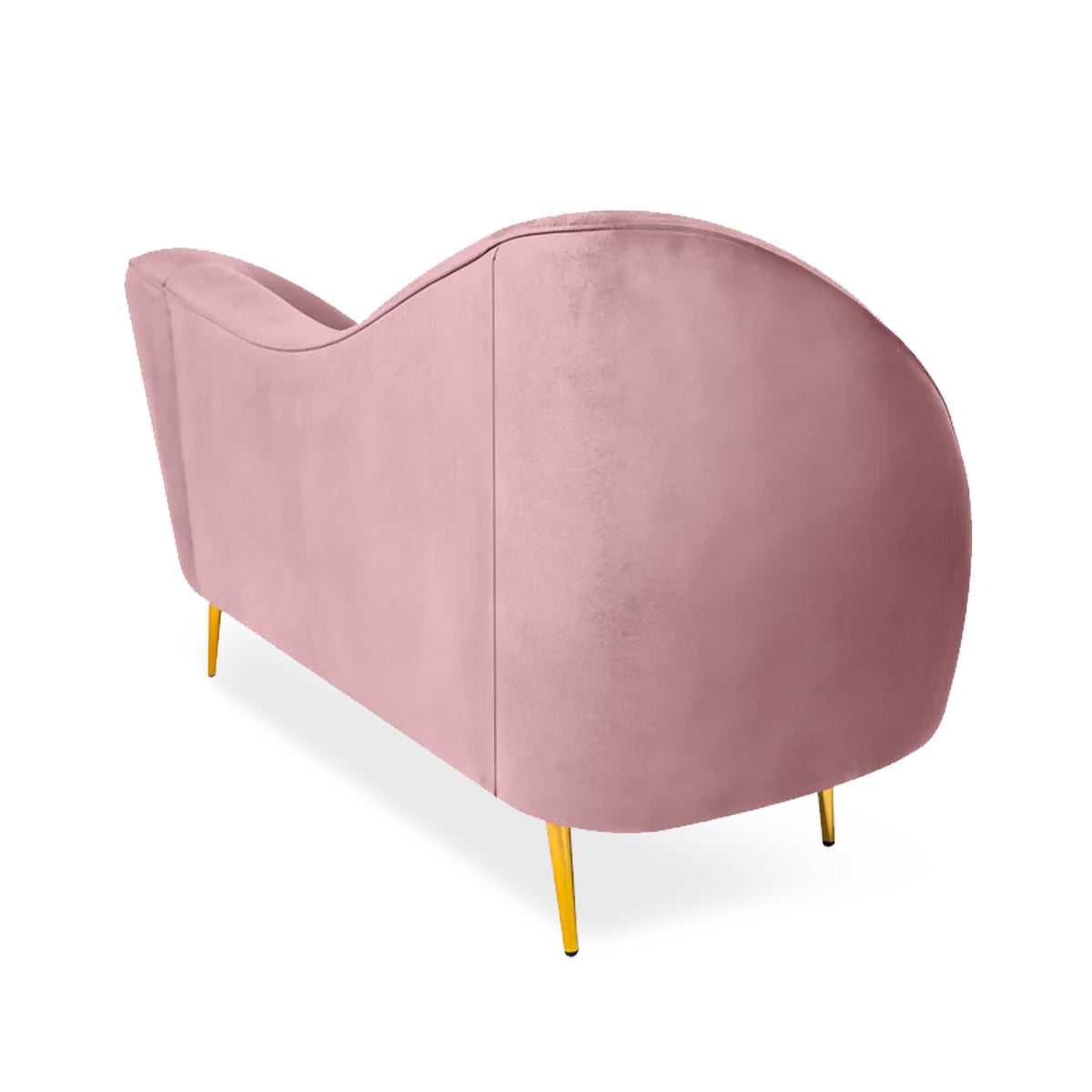Sofá de 2 plazas terciopelo Giulia - Rosa - Tugow