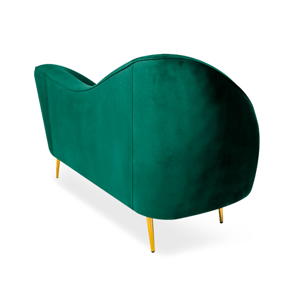 Sofá de 2 plazas terciopelo Giulia - Verde - Tugow